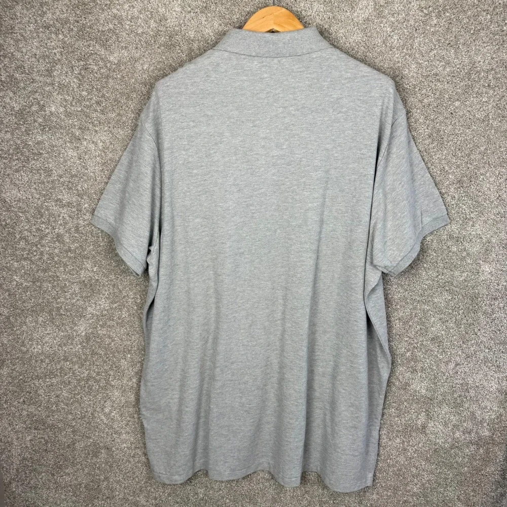 Polo Ralph Lauren The Big Shirt Mens XXL Grey Pique Pocket Polo 710777700001 NEW